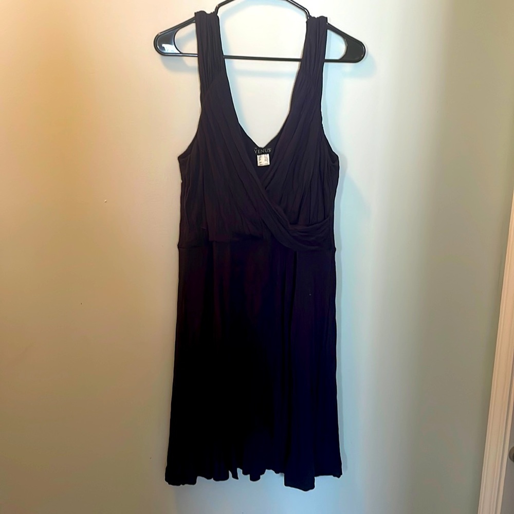 Venus, L, navy blue, A Line short dress